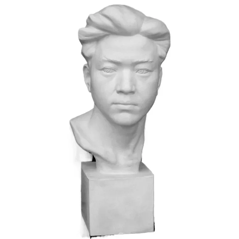 

Chinese young man, plaster figure 60cm head, art sketch sketch figure plaster