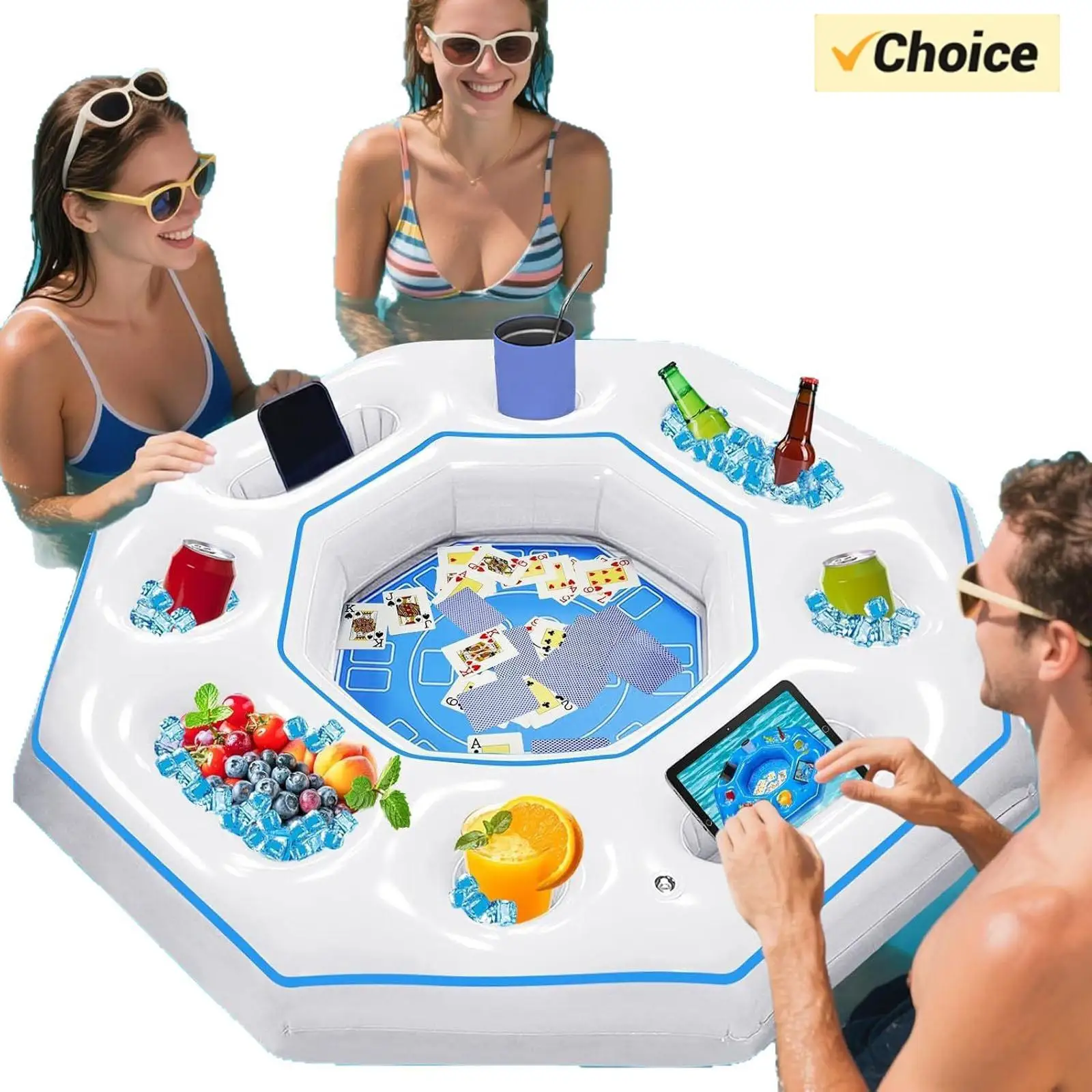 summer-inflatable-pool-game-tray-octagonal-floating-drink-snack-holder-with-8-cup-holders-pool-poker-game-table-floating-bar