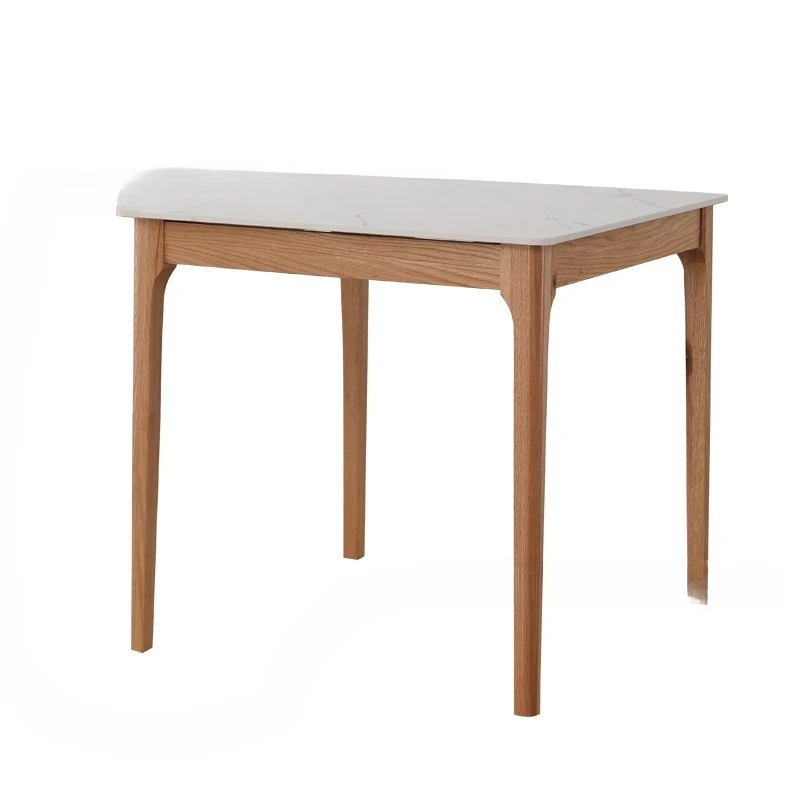 

Slate, solid wood, square, dining table, Nordic, small apartment, household, square