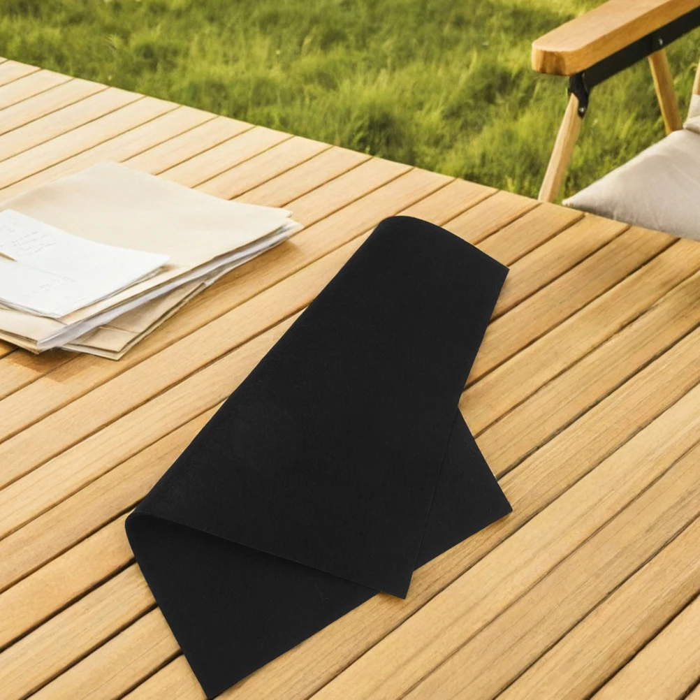

2 Pcs Calligraphy Felt Pad Chinese Art Desk Mat Table Mats Writing Grey Practicing Student