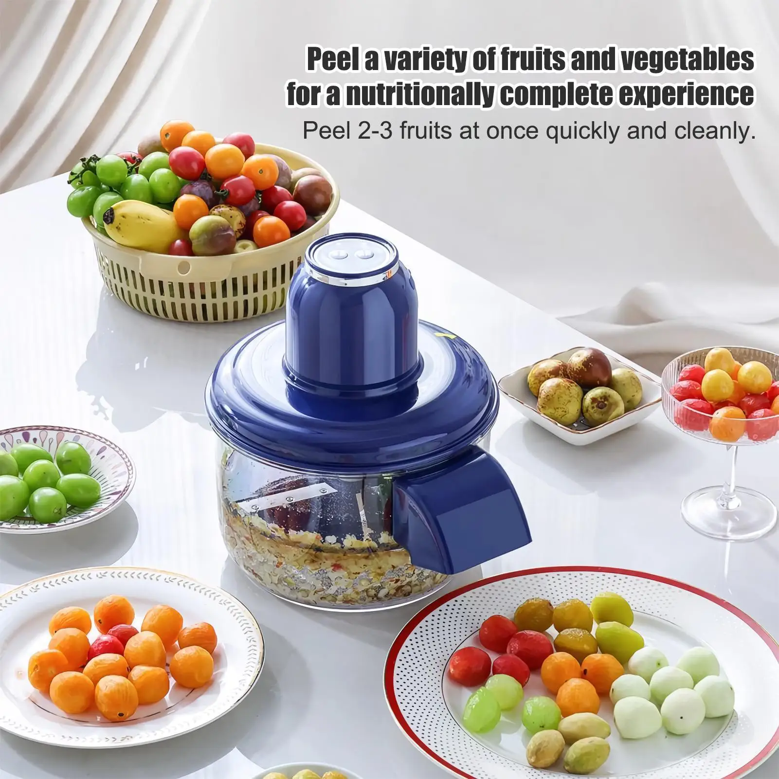 

Перезаряжаемая электрическая машина для очистки винограда - автоматическое средство для удаления кожи с фруктами для помидоров, чеснока, черники, кухонный гаджет для пилинга