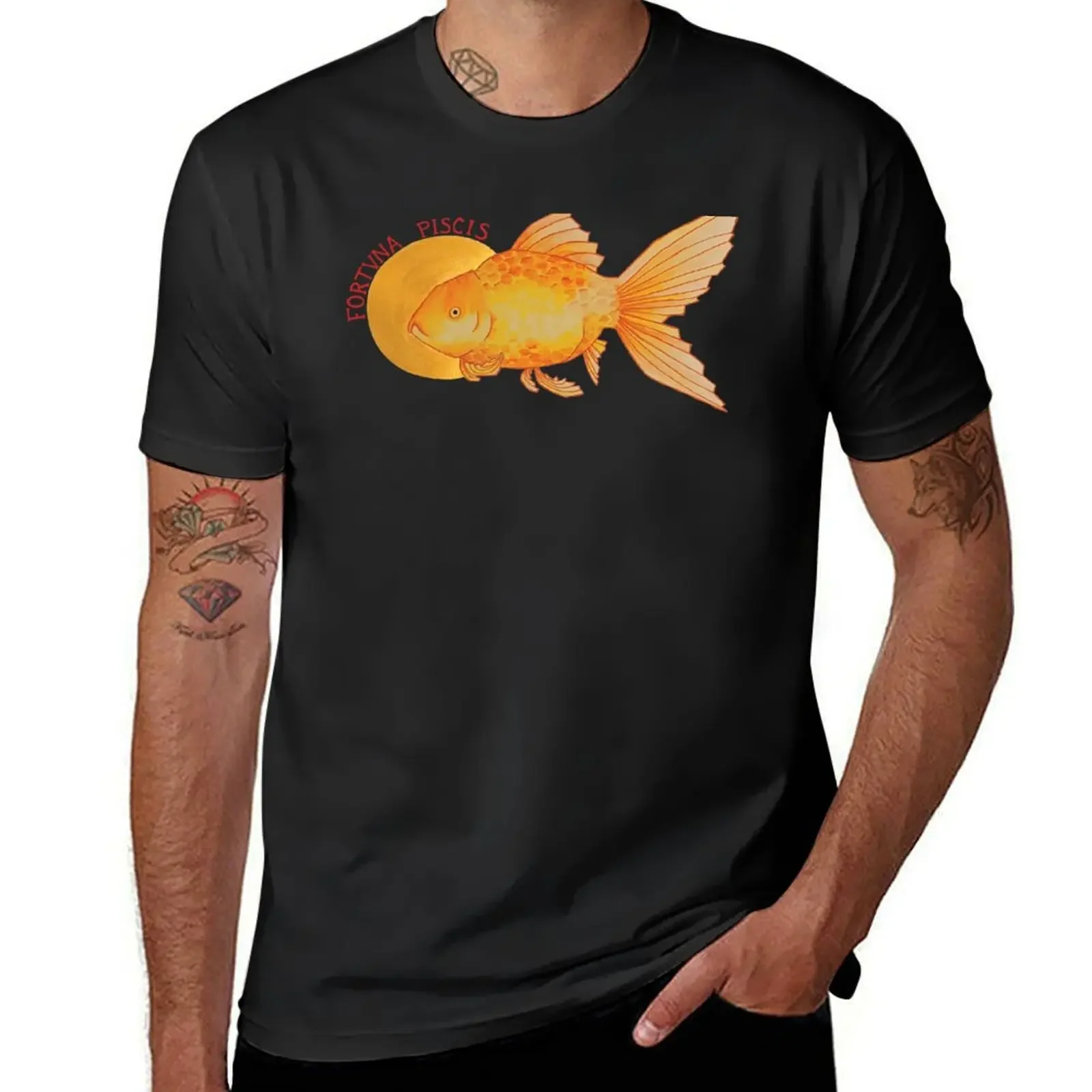 Luck of the Fish T-Shirt kawaii clothes shirts graphic anime t shirts men tshirt