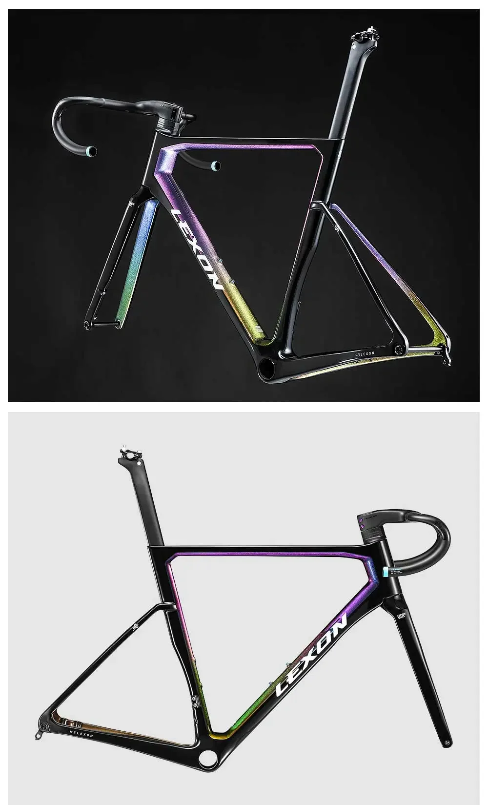 Lexon VISRT Carbon Frames Road Bike Frame Disc Brake Full Inner