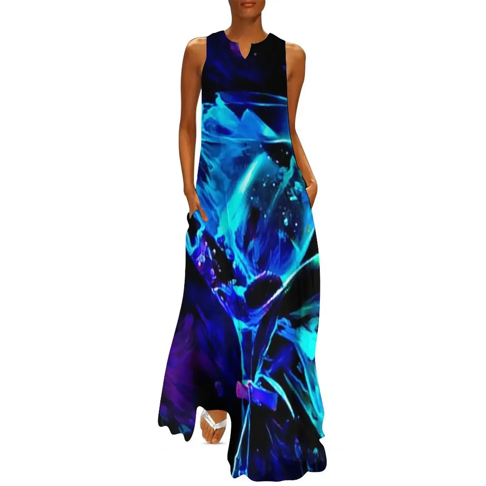

Blacklight Gin and Tonic Long Dress Beachwear dress for women 2025 women's clothing summer 2025 novelties Dress