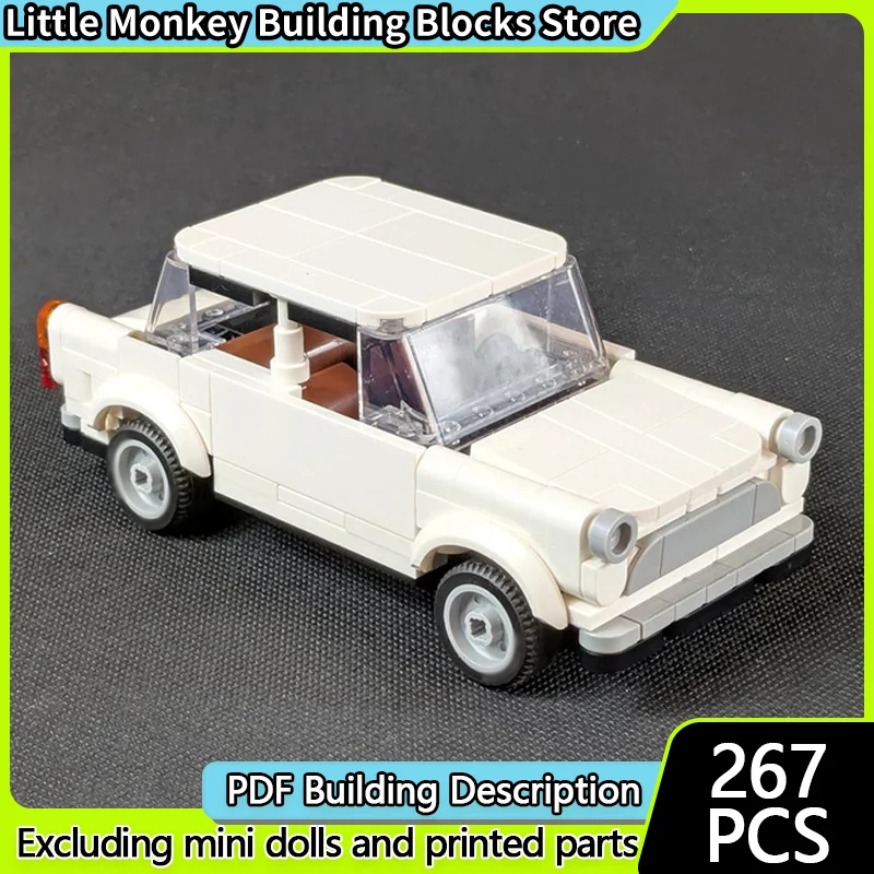 

Speed Racing Car Model MOC Building Bricks White Concept Car Modular Technology Children Holiday Gifts Assemble Toys Suit