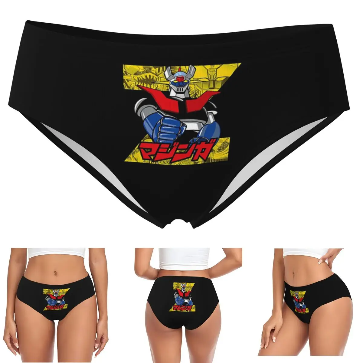

Трусики Mazinger Z на заказ, женские удобные трусы, нижнее белье, дышащие женские трусы