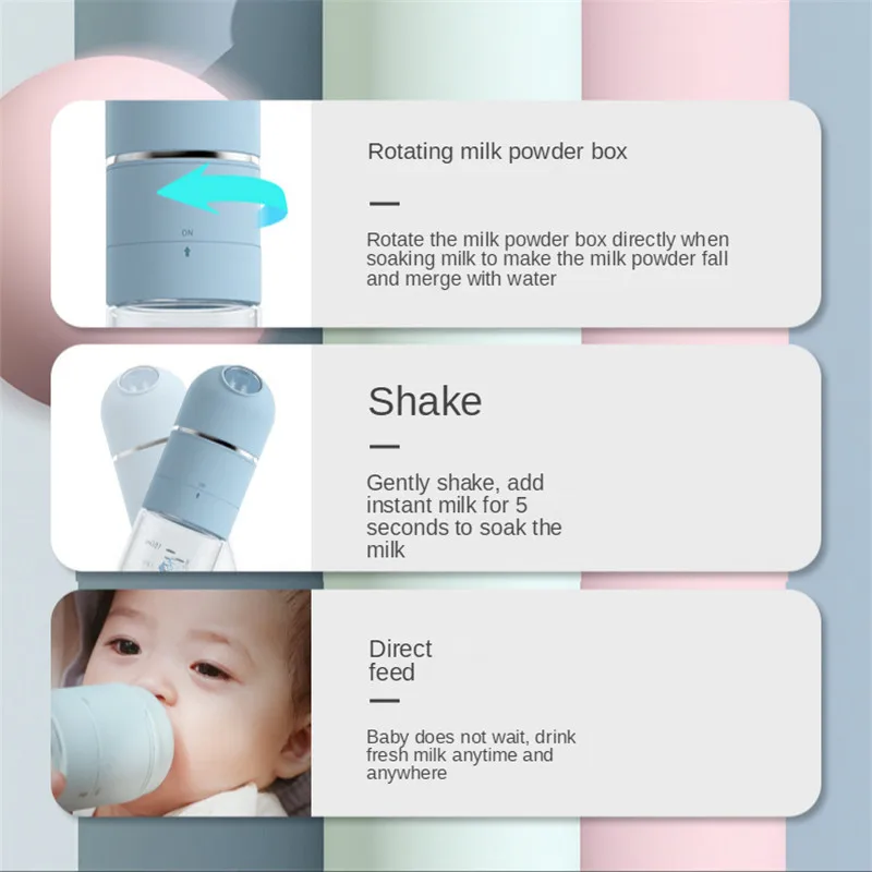 Newborn Baby Insulated Bottle Glass and Ppsu Feeding Wide-caliber 4S Fast Flushing Anti-colic Night Milk Cute Water Thermostat