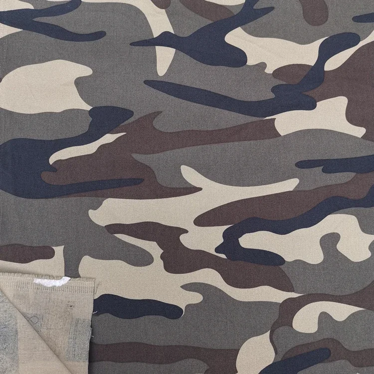 Cotton High Cross Elastic Camouflage Fabric Garment Trousers Fabric Abrasion Resistant Camouflage Style