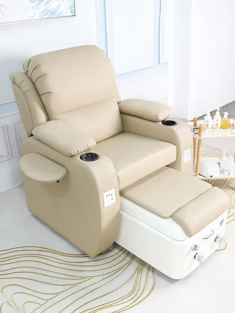 Nail Beauty Eyelash Beauty Tattoo Embroidery Sofa Foot Beauty Recliner Single Electric Pedicure Foot Bath Massage Couch