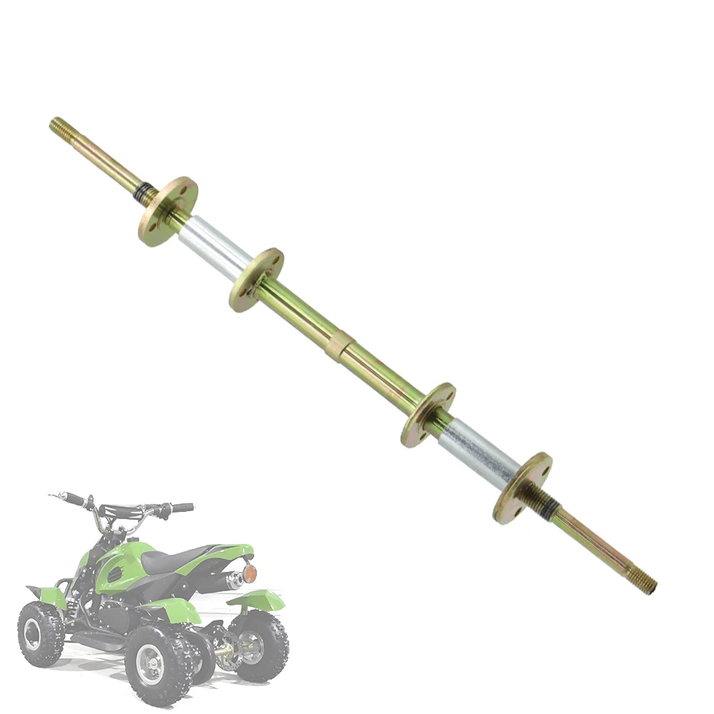 540mm Rear Axle Assembly With Sprocket Brake Disc Hub For DIY 49cc 50cc 2-stroke Kids Mini ATV Go Kart Quad Bike Parts