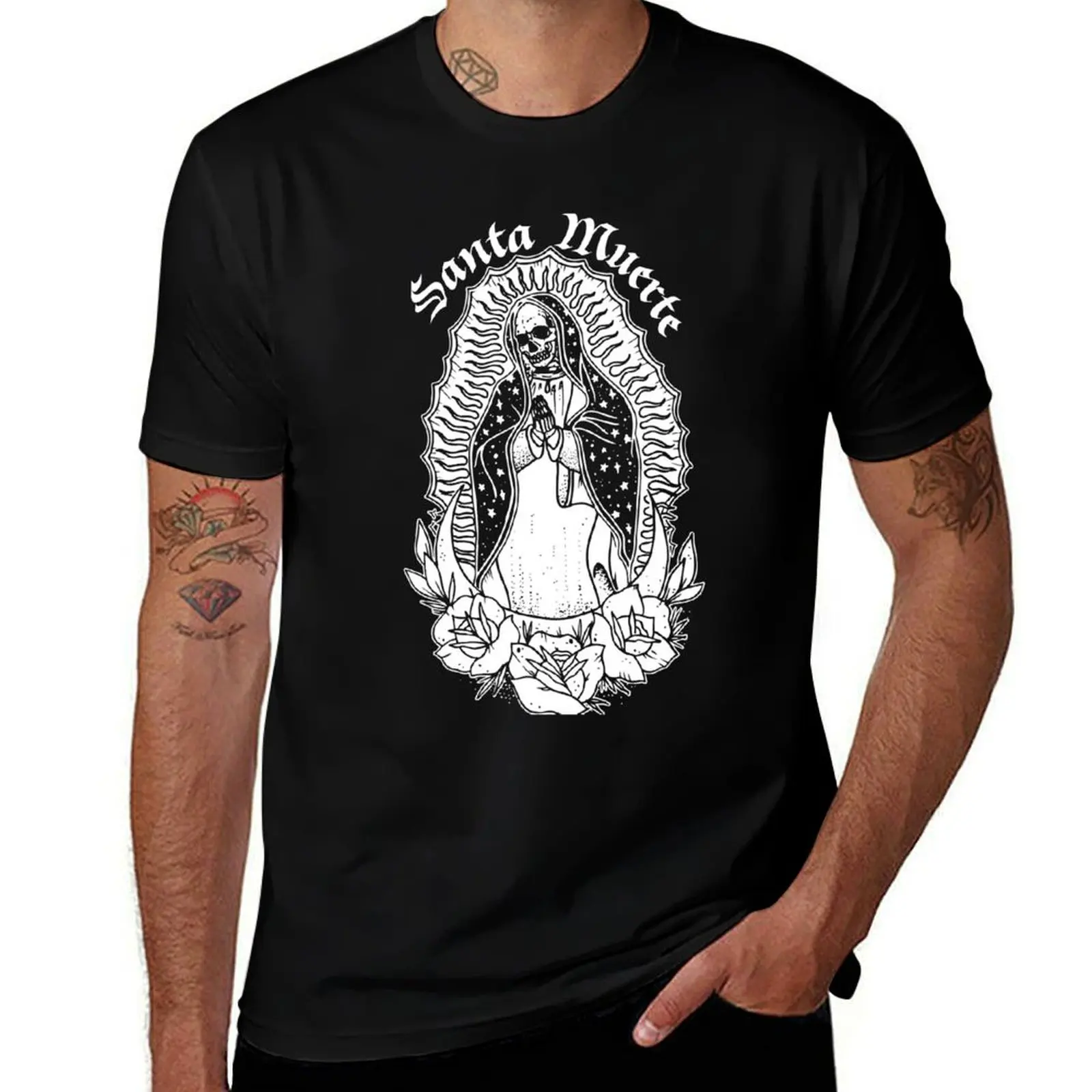 

Santa Muerte - Saint Death T-Shirt hippie clothes anime anime tshirt anime clothes mens t shirt