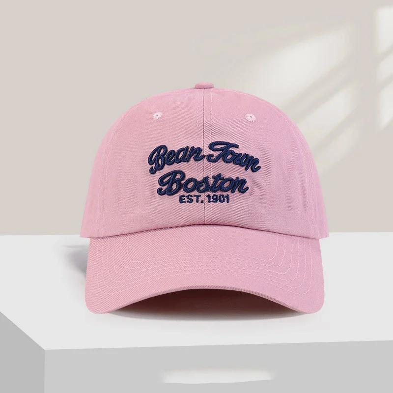 1 unisex all season fashionable pure cotton retro letter Boston est1901 baseball cap