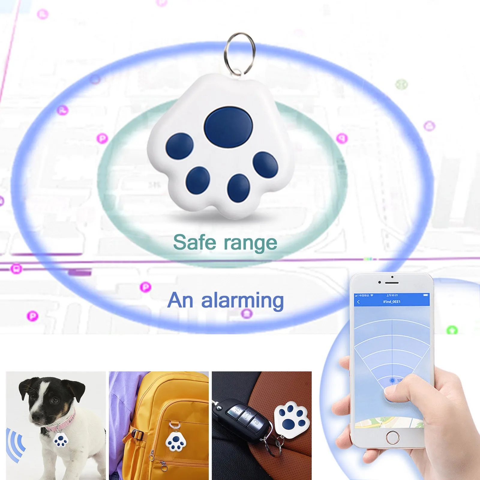 Track Kids Location Boys Watch Two Way Lost Locating Keychain Pet Pendant Luggage Accessory Object Locatin Parking Location