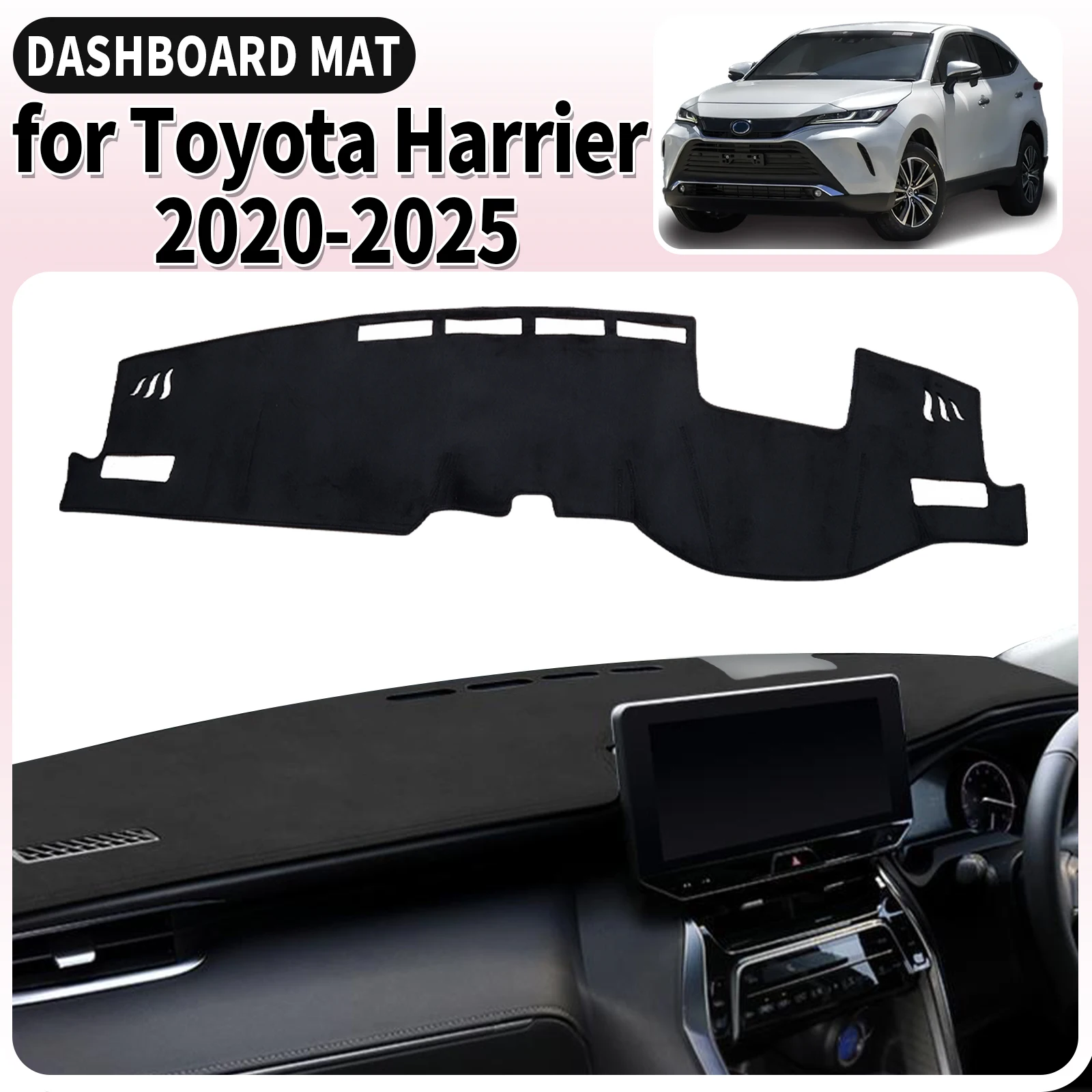 

fit for Toyota Harrier XU80 Venza 2020 2021 2022-2025 Dashmat Dashboard Cover Pad Accessories DashMat Sunshade Protective Carpet