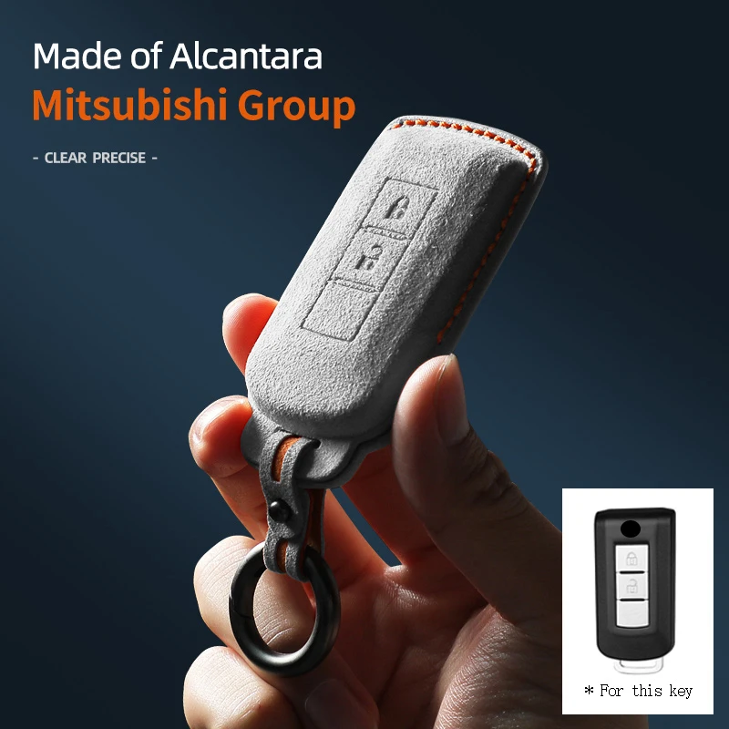 עבור מיצובישי asx rvr outlander lancse לחצות pajero מכונית מפתח במקרה מפתח מפתח מגן אביזרים זמש