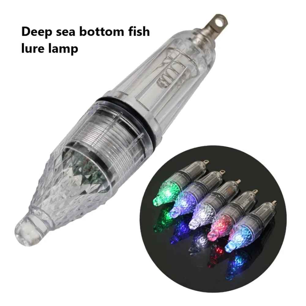 Imagem -03 - Lâmpada Led Impermeável 12cm Pcs Isca Leve Impermeável Gota Profunda para Pesca Noturna Isca Colorida Acessórios de Pesca