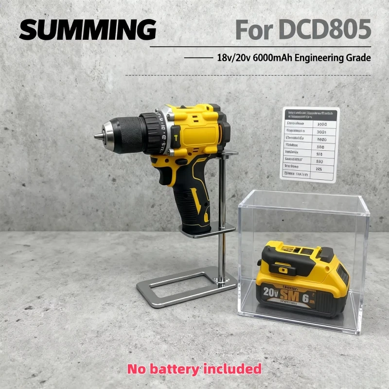 

⚡ Lithium Battery 20V RechargeableBrushless Compact ElectricScrewdriver replaceable Hand Drill Impact Drill DCD805 for DCB206