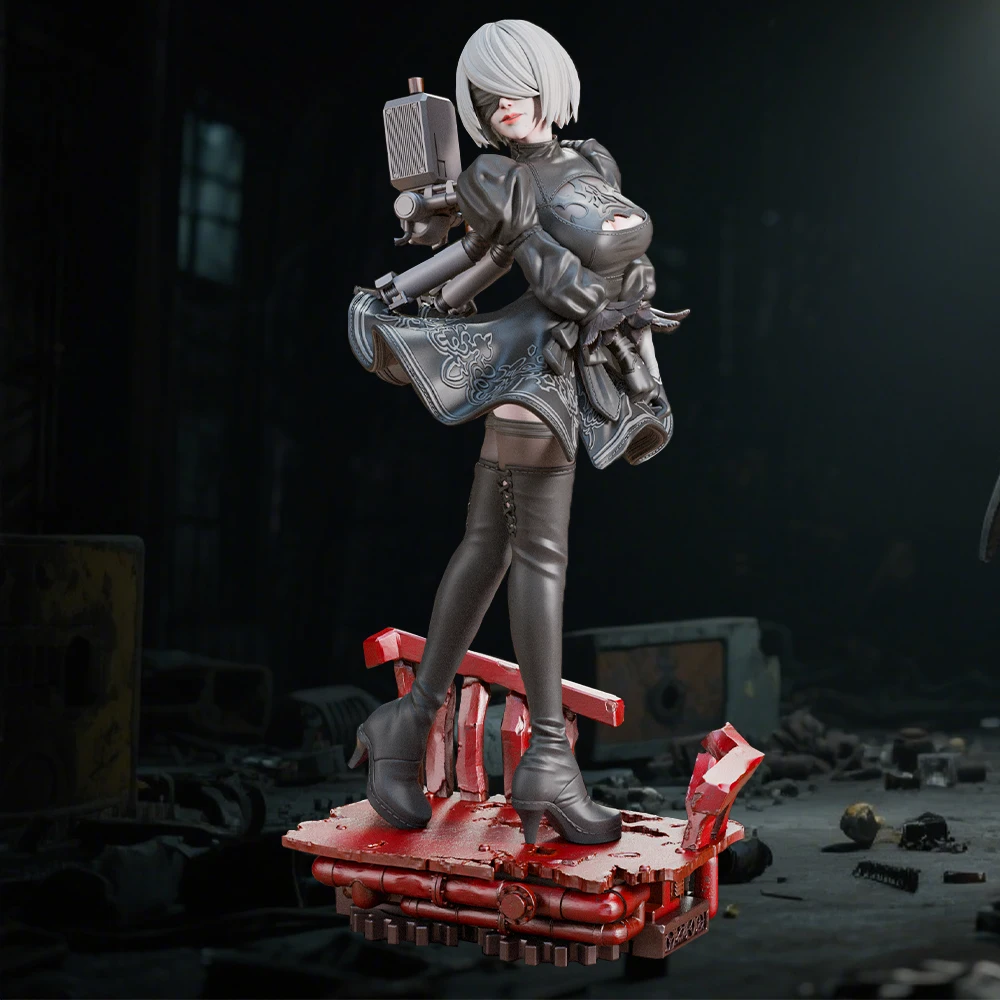 

1:18 Scale Android Female Warrior 3D Resin Miniatures - High-Detail Unpainted Model Kit (A1000)