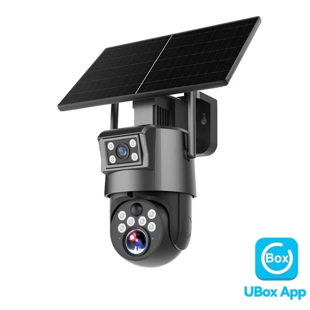 Ubox 6MP 10X زووم بصري 4G بطاقة Sim كاميرا لاسلكية PTZ تعمل بالطاقة الشمسية للمزرعة في الهواء الطلق IP66 Ptz الربط تتبع الإنسان #2