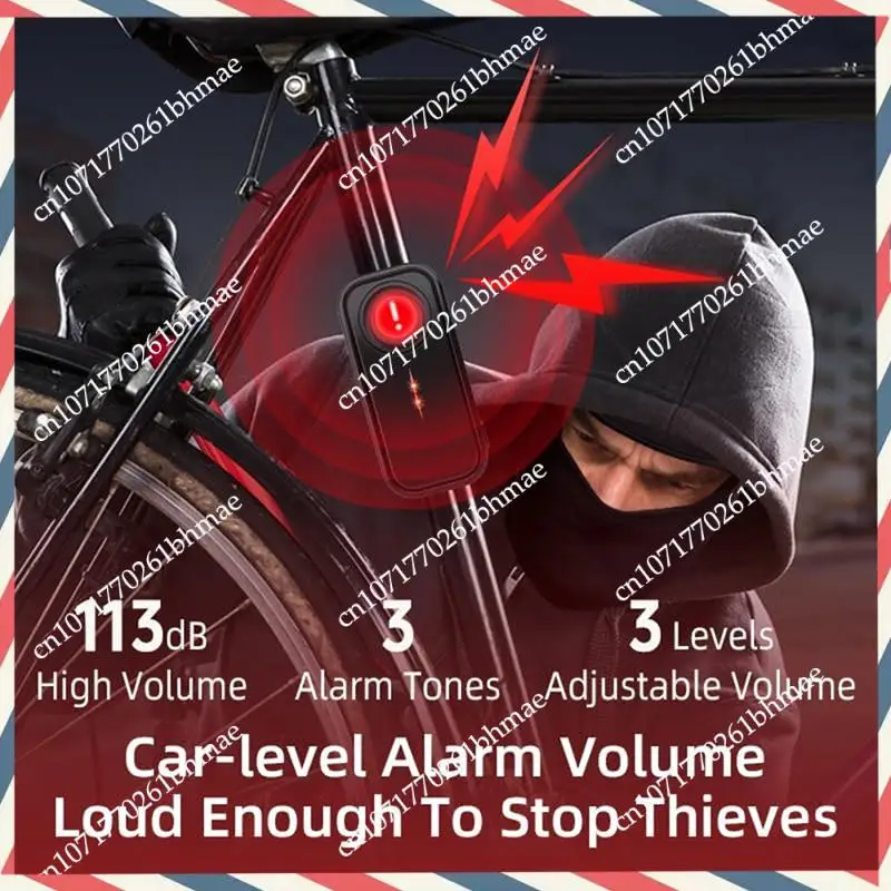 -A21Z Vehicle Search Vibration Bike Alarm, 113Db Remote Controlled Motorcycle And Bicycle Security Detector