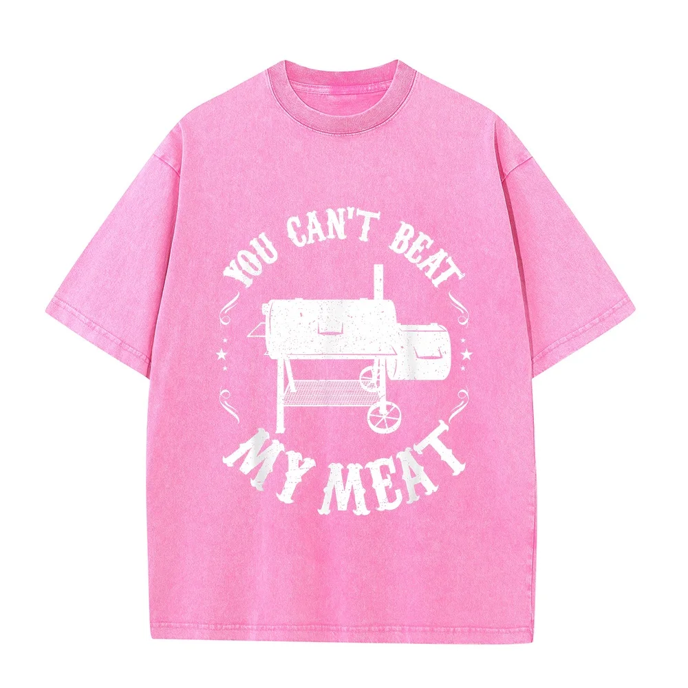 Men Cotton Short Sleeve T-Shirts Funny BBQ Pit Reverse Flow Smoker Accessory Dad Grill Gift T-Shirt Nouveautés Camisas Tops