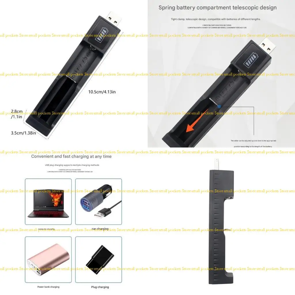 R1WD Portable USB Direct Chargers for Lithiums Battery Overcurrent Protections Included