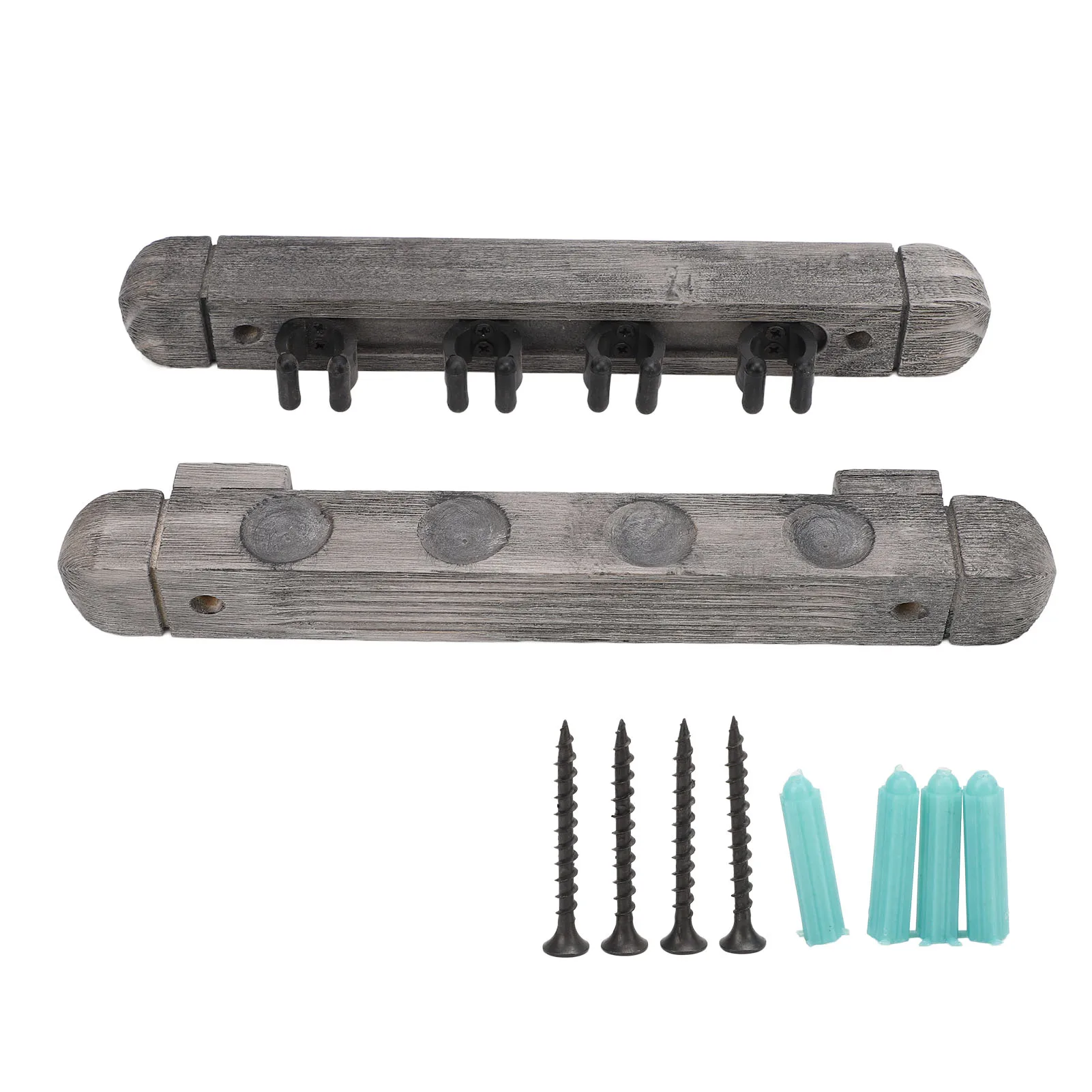 

Настенный держатель для кия, 4-слотовый современный деревянный держатель для кия, серебристо-серый, настенный держатель для кия, настенный держатель для кия