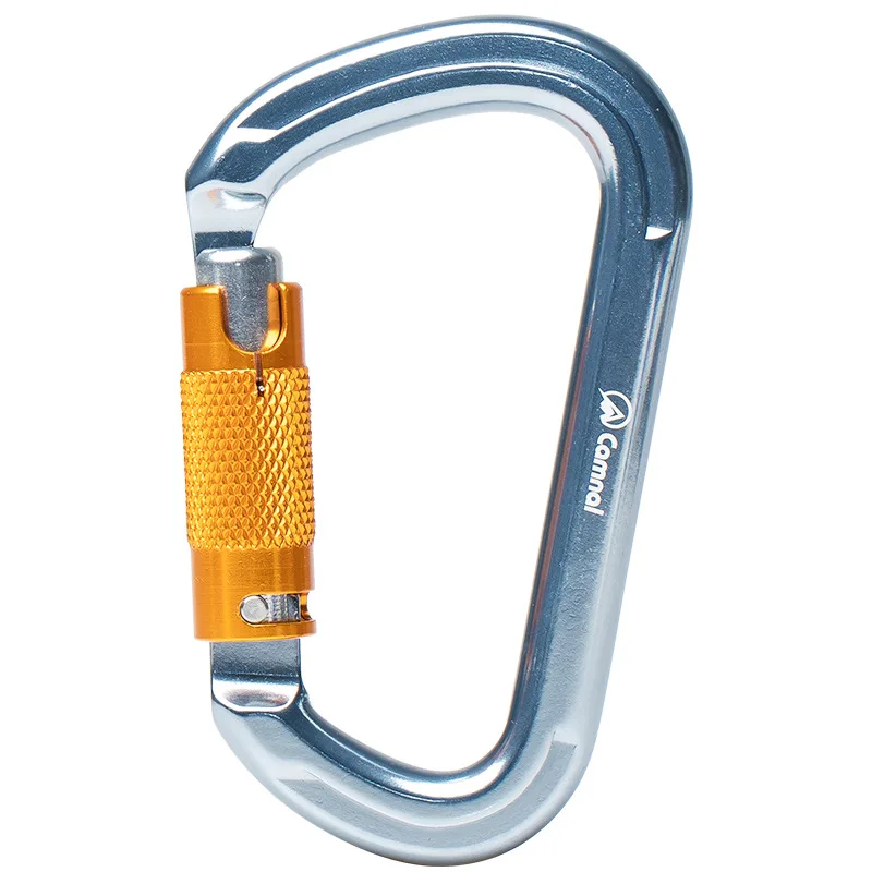 P408 Спасательная воздушная работа на открытом воздухе, профессиональный альпинистский замок D-типа, автоматический безопасный альпинистский замок, быстроподвесной 28KN