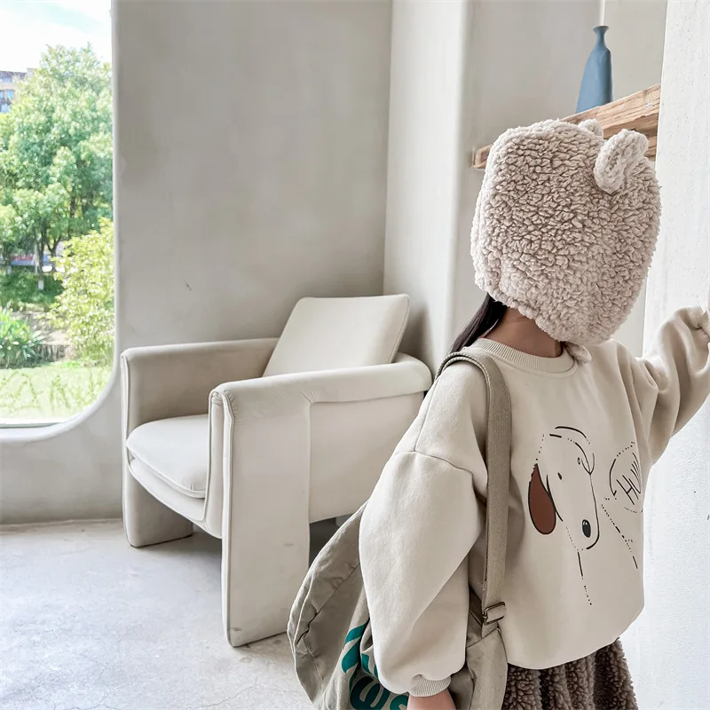 2025 Children's Autumn Clothing New Boys Winter Hoodie Japanese Korean Version Girls Fleece Hoodie 6