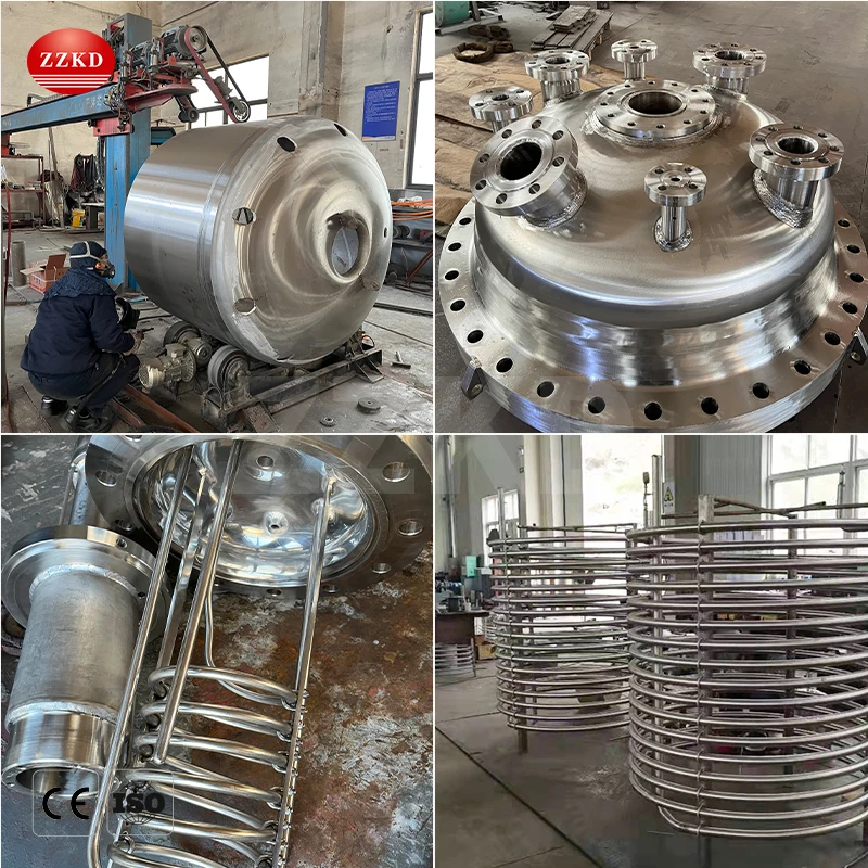 Stainless Steel 1000L 20000L Continuous Stirred tank Reactor Industrial Batch Reactor