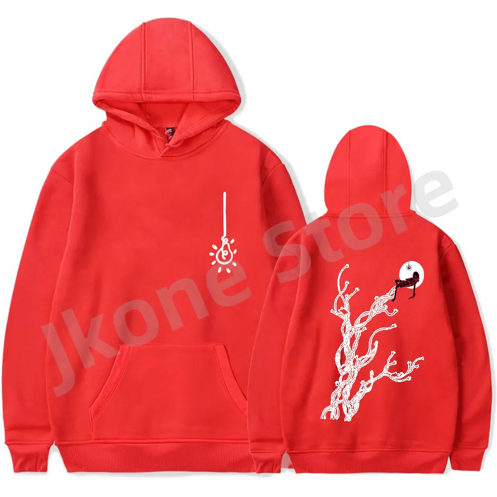 Omori Red Hands Hoodies Game Logo Merch Winter Women/Men Fashion Casual Long Sleeve Sweatshirts