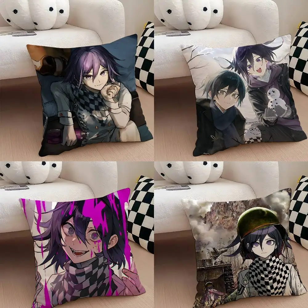 

Anime D-Danganronpas-Cute Pillow Case Throw Pillow Cover Nordic Vintage Style Cushion Covers Home Living Room Sofa Couch Seat D