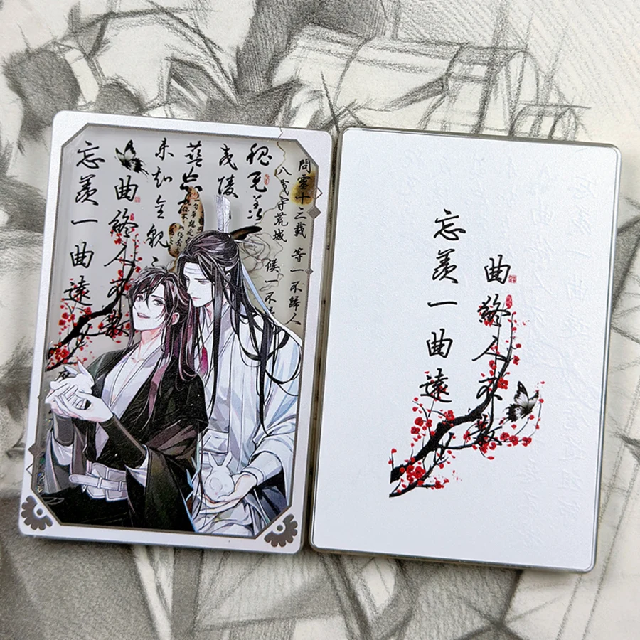 Anime Grandmaster of Demonic Cultivation WeiWuXian LanWangJi Cosplay quicksand standing sign Ornaments gift