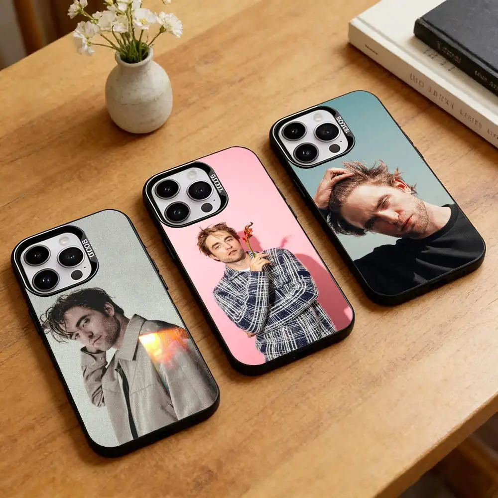

R-Robert Pattinson Celebrity Phone Case For iPhone 17,16,15,14,13,12,11 Plus,Pro Max,XS,Colorful Silver Phone case Funda Cover