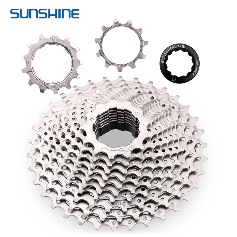 SUNSHINE Ultralight 12 Speed Cassette Road Bike 11T-28T/32T/34T 12V Flywheel K7 12S Freewheel for Shimano M6100