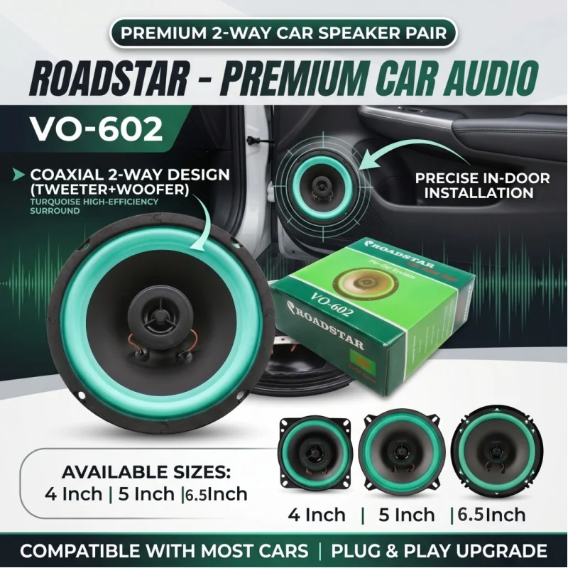 4/5/6.5 Inch Car Audio Coaxial Speakers Subwoofer Universal HiFi Full Range Stereo System