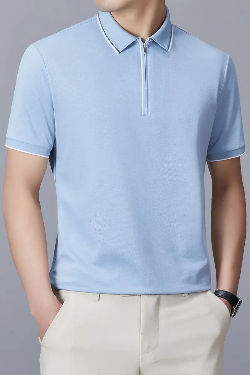 2026 Summer New Style Men's Fashion Casual Short-Sleeved T-Shirt Polo Shirt
