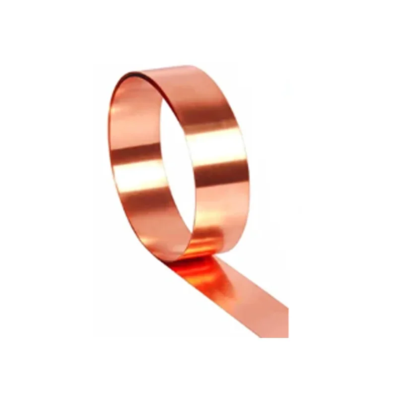 99.9% Pure Copper Metal Sheet Foil Strip Red Coppers Strip Thickness 0.05mm-1mm Width 5mm-90mm