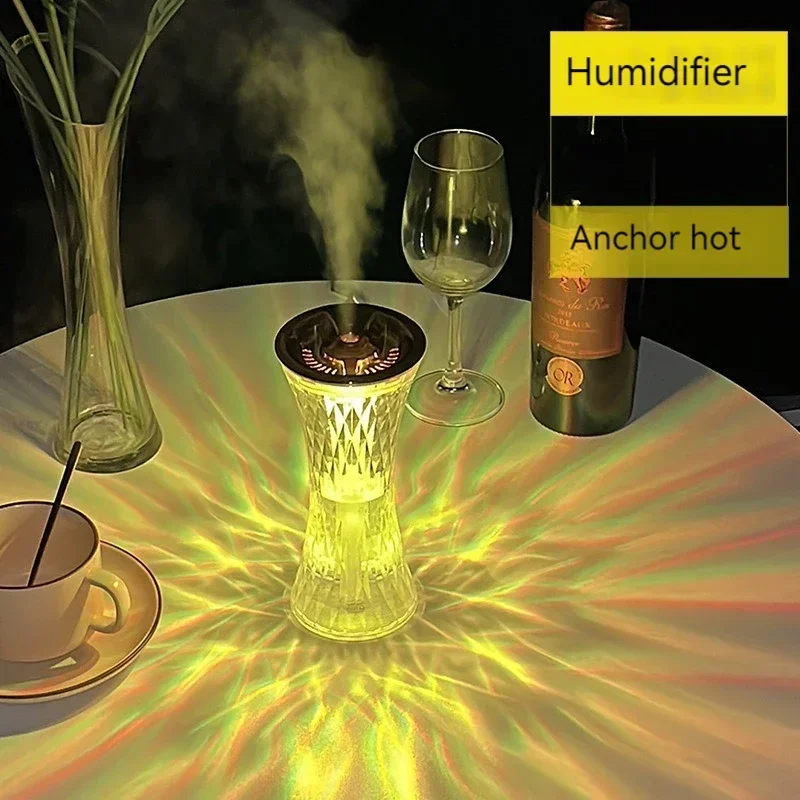 مرطب إضاءة ليلية مبهر إبداعي ، إضاءة محيطية بخصر رجل صغير ، غرفة نوم منزلية بحجم ضباب كبير ، جديد