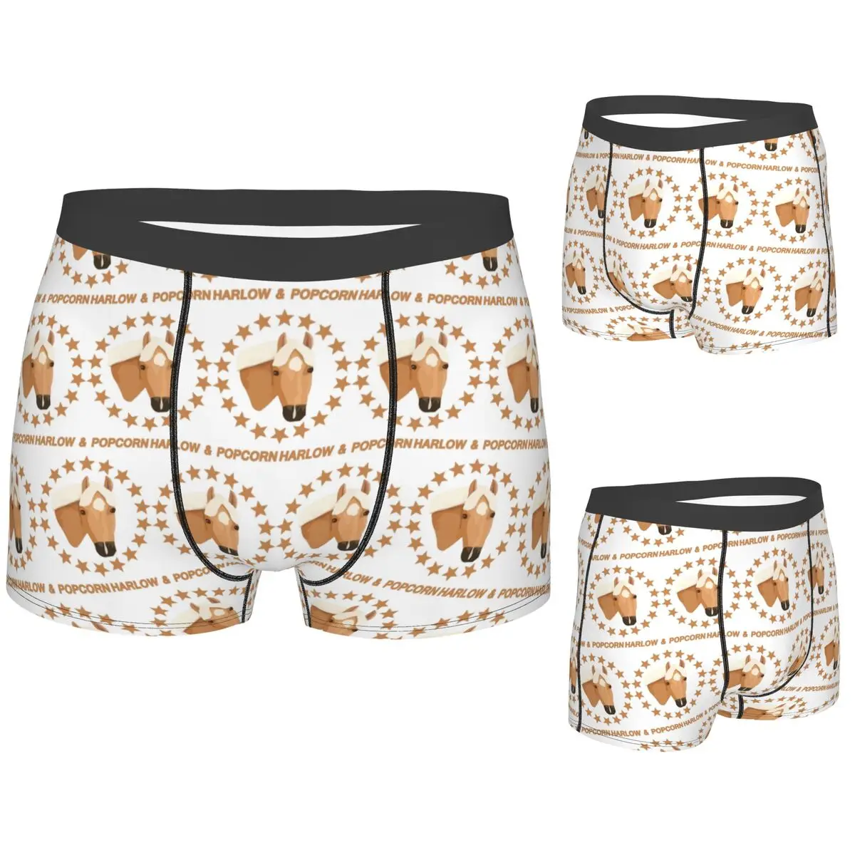 

Boxer Underpants Shorts Harlow And Popcorn Merch Popcorn The Pony 1 Panties Men Breathable Underwear for Homme Man Boyfriend