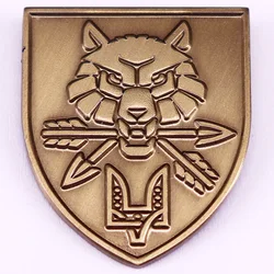 Ukrainian Special Operation Forces SOF Logo Brooch Military Badge Vintage Metal Jewelry
