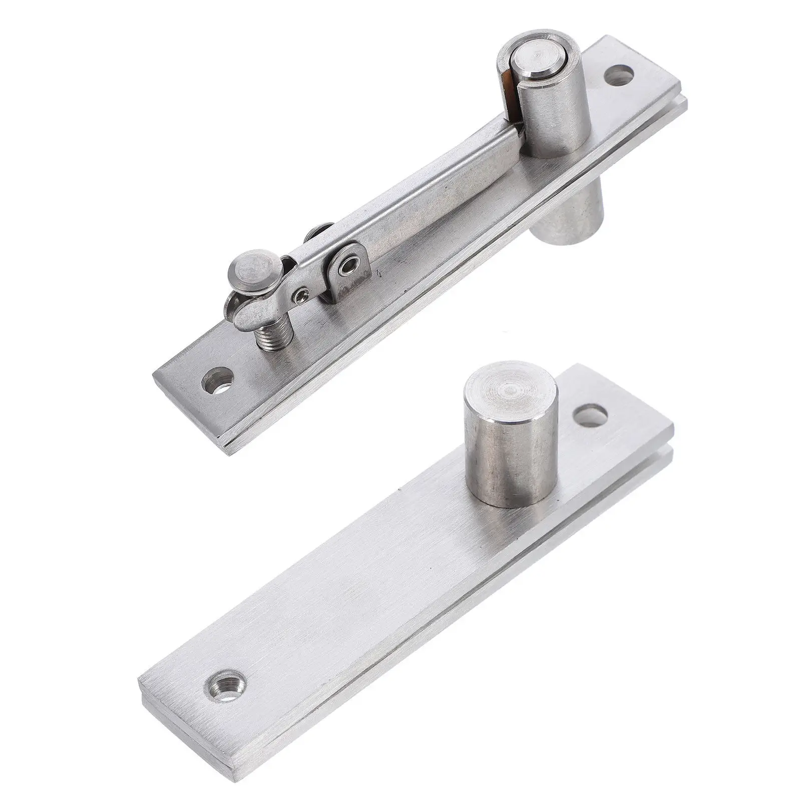 

1Set Stainless Steel Pivot Hinge Heavy Duty 360 Degree Rotation Hidden Door Hinge for Wood Interior Doors Adjustable Floor