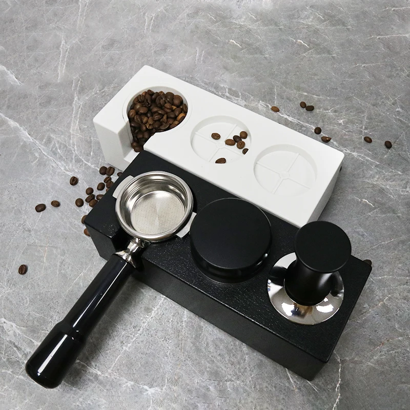 Coffee Tamper Station ABS Portafilter Holder Rack 51mm 54mm 58mm Espresso Tamping Stand Coffeware Accessories Barista Tools