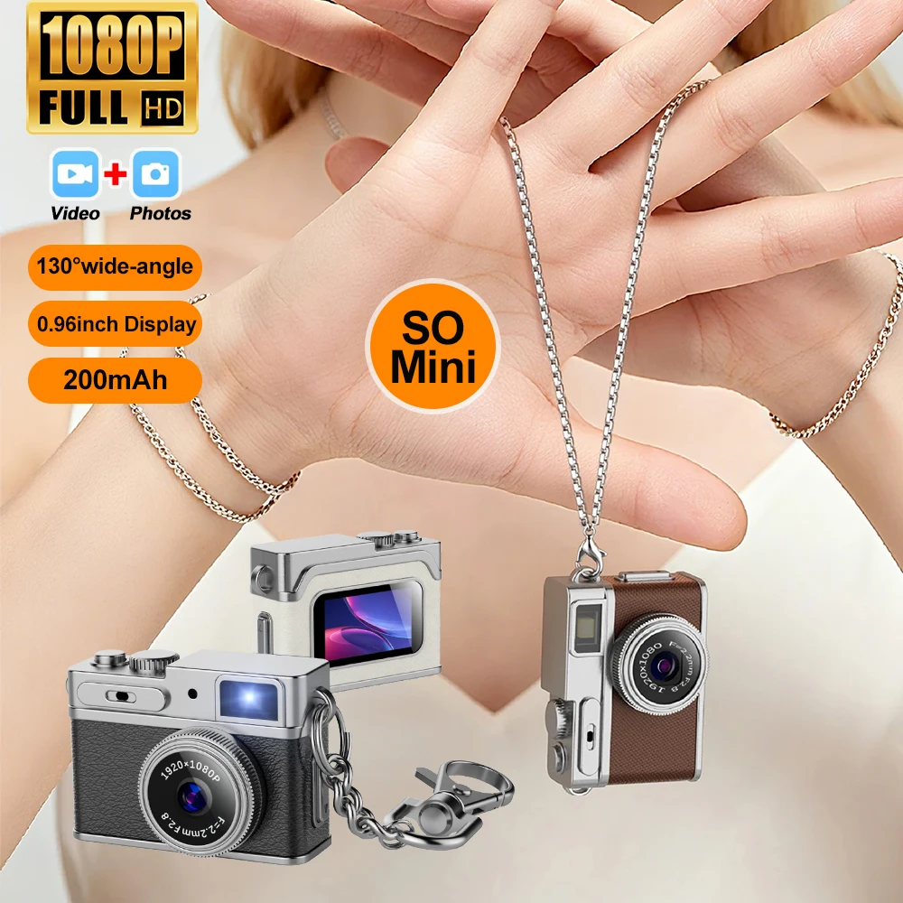 

G1 Mini Thumb Camera With Screen Camera 1080P Video Portable Travel Vlog Camera Supports SD Card for Kids Keychain Cam 2026 NEW