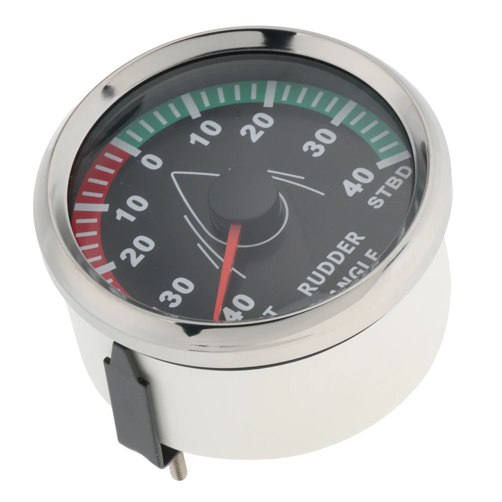 Yacht Marine Rudder Angle Indicator Gauge 0-190ohm 85mm 12V/24V