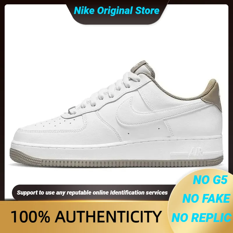 

Кроссовки Nike Air Force 1, низкие, белые, хаки, 2022