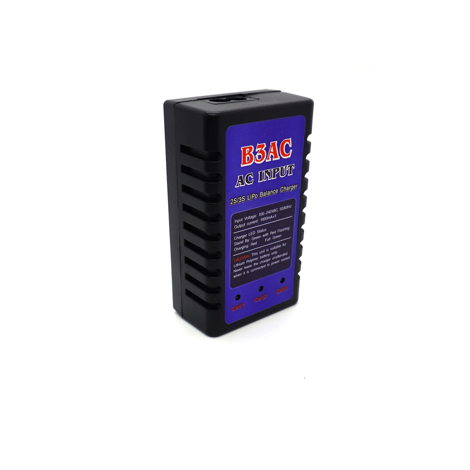 B3AC リチウム電池バランスコンパクト充電器 2-3S リポ 100-240VAC 電圧 RC ドローンヘリコプター航空機車ボートモデル部品用