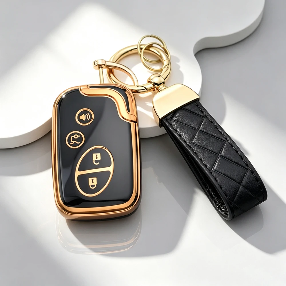 4 Buttons Smart TPU Remote Car Key Case Fob for LEXUS IS250 ES350 GS350 LS460 GS Smart Key Keyless Entry Shell