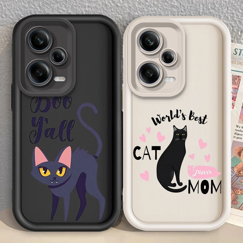 

Cat Love Couple Personality Eye Ladder For Xiaomi Redmi Note 13 12 12C 11 11S 10 10C 10A 9C 9A Pro 5G Soft Phone Case