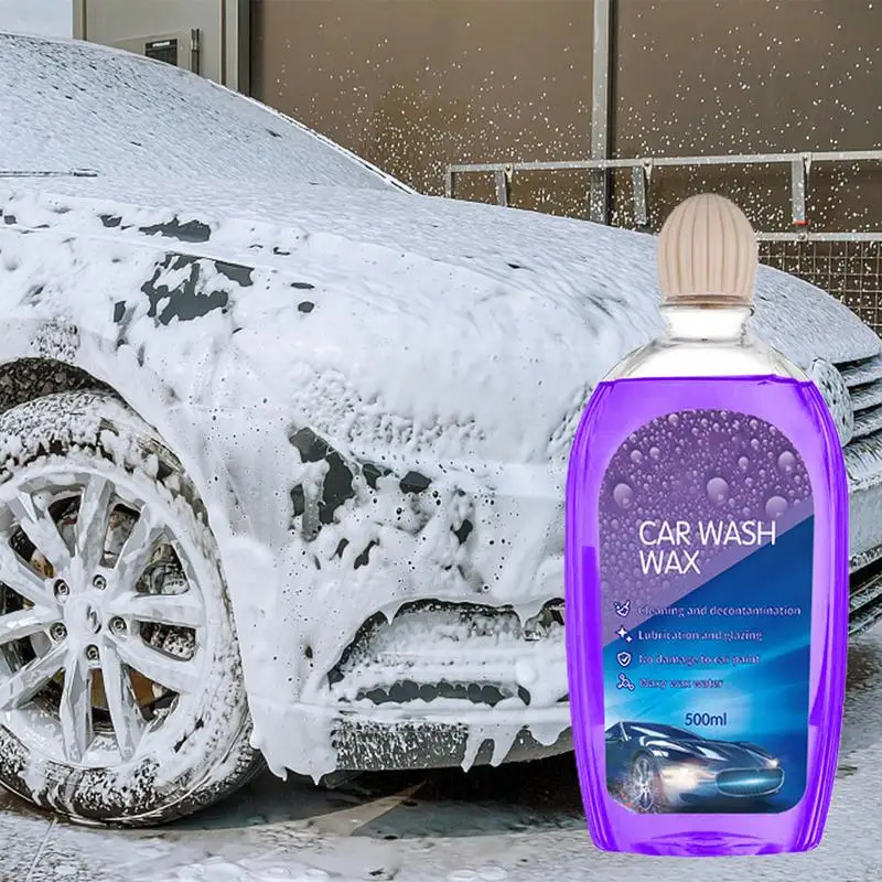 

500ml High Foaming Car Wash Liquid Concentrated Auto Washing Chemistry Liquid Deep Cleaning Car Water Wax Detailing Cleaner